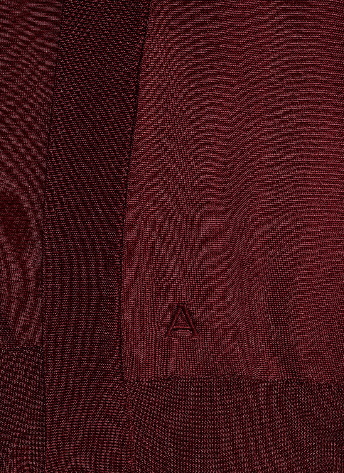 High Shine Cardigan ALAÏA BURGUNDY HIGH SHINE CARDIGAN